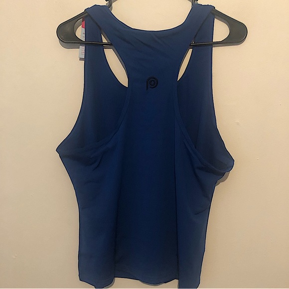 Popfit blue strappy front racerback tank sz 3X - Picture 4 of 4